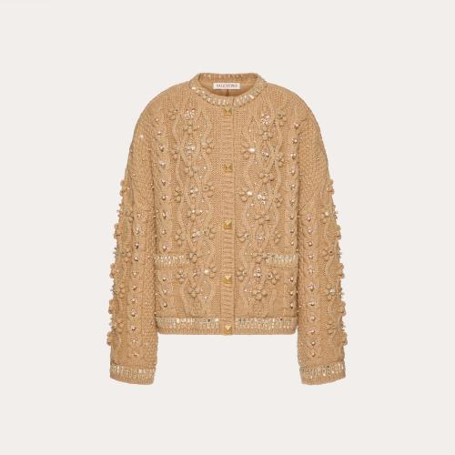  VALENTINO華倫天奴 22年秋冬 女士 針織衫 VESTE EN MAILLE BRODéE 1B3KA04E7A2954