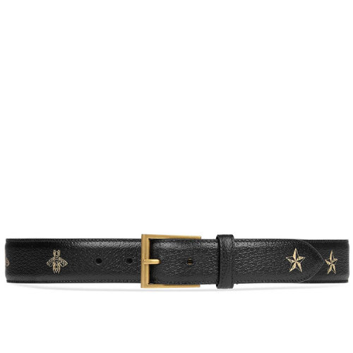 GUCCI/古馳 蜜蜂和星星圖案腰帶 495125 DJ2KT