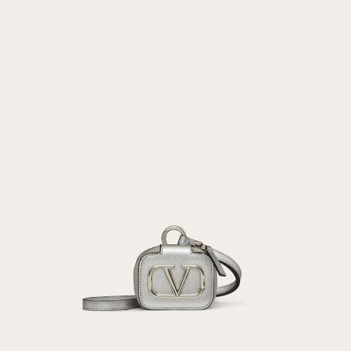  VALENTINO華倫天奴 22年春夏 女士 收納包 éTUI POUR AIRPODS PRO VLogo SIGNATURE EN CUIR D