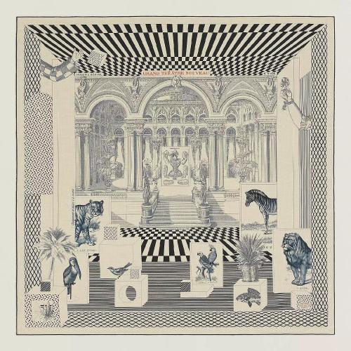  HERMES愛馬仕 22年秋冬 女士 披肩 Chale 140 Grand Theatre Nouveau H243761S 09