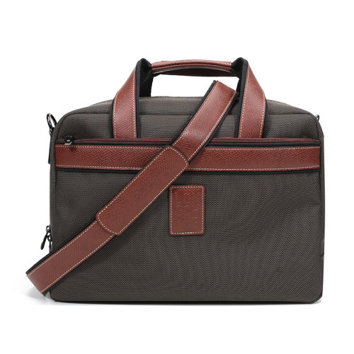 Longchamp/瓏驤 男士BOXFORD系列織物手提單肩斜挎包公文包子母包1658080