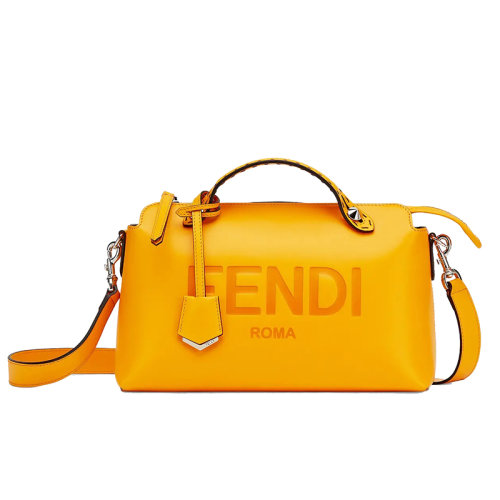 FENDI/芬迪  女包 時尚百搭 女士橙色牛皮革手提單肩斜跨包 8BL146AC9LF1DXK