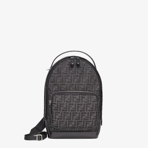  FENDI芬迪 22年春夏 男士 單肩包 FF提花布料背包 7VZ06_G0MF0NPN