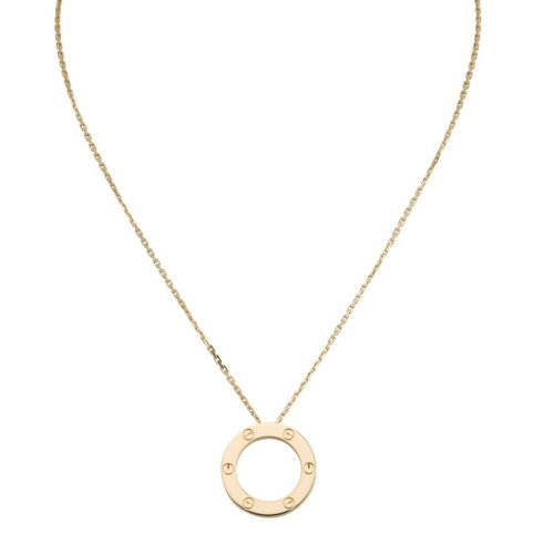 CARTIER/卡地亞 經(jīng)典LOVE18K金黃金項鏈 B7014200