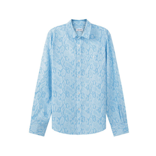 KENZO/高田賢三 男士長袖休閑襯衫外套蛇紋印花 5CH401 9S8