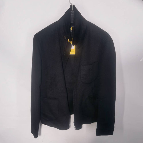 Giorgio Armani/喬治阿瑪尼 黑色男士短款毛呢風衣