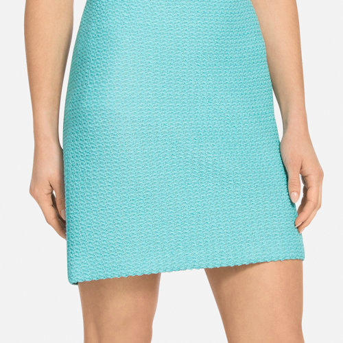 St.John/盛薔藍(lán)色阿迪娜針織修身短款女士半身裙K7100D2