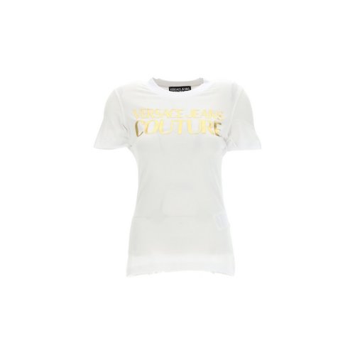  VERSACE/范思哲 女士白色棉質(zhì)短袖T恤 72HAHT01 CJ03T G03 PLFSX