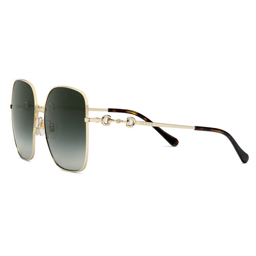 GUCCI/古馳 女士灰色方形金屬太陽(yáng)鏡 648494I33308012