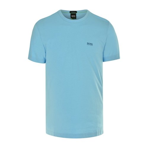 HUGO BOSS/雨果波士  男裝 服飾 棉質(zhì)LOGO標(biāo)識簡約圓領(lǐng)半袖 男士短袖T恤