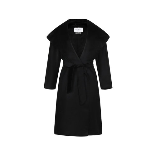 MaxMara/麥絲瑪拉 女士大衣 女士山羊絨長款連帽大衣外套 10160419 NAVARRA