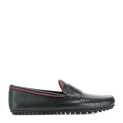 GUCCI/古馳 男士黑色羊皮駕駛鞋休閑鞋 497117-BTRR0-1124