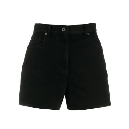 Valentino/華倫天奴  女褲 時尚百搭 女士黑色棉質短褲 TB3DD09P6080NI  HKY015C