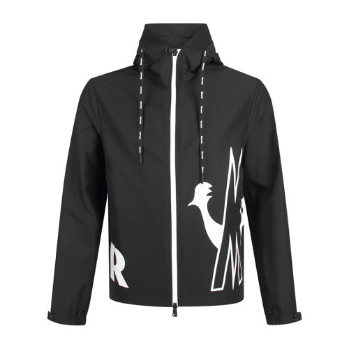 秋冬Moncler/蒙克萊 男士黑色聚酯纖維夾克 1A71500-549ML-999