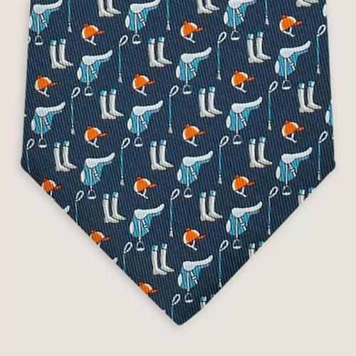  HERMES愛馬仕 22年秋冬 男士 領(lǐng)帶 Cravate Tenue de Jockey H606283T 16