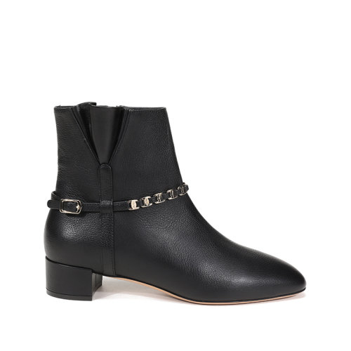 Salvatore Ferragamo/菲拉格慕 女士TINO系列牛皮靴子短靴 0733614