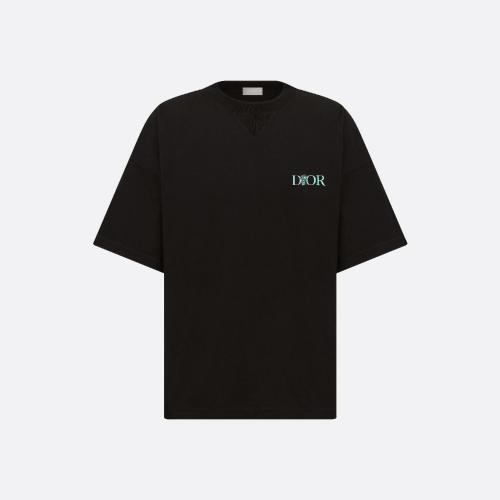  DIOR迪奧 22年秋冬 男士 短袖T恤 Dior Jardin 寬松版型 T 恤 243J68_0677_C986