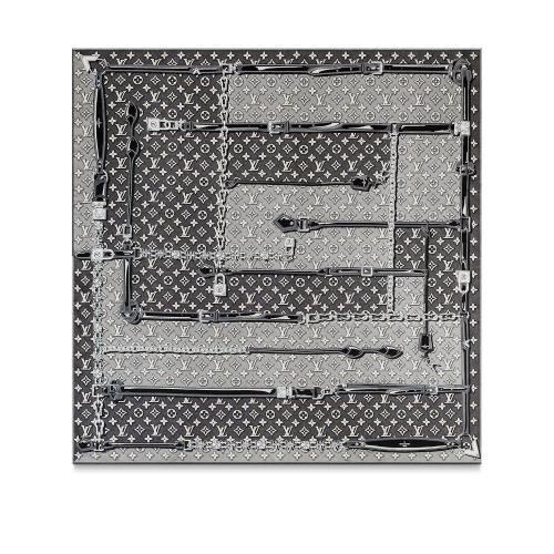  LV路易威登 22年秋冬 女士 圍巾 MONOGRAM JACQUARD DENIM 90 方巾 M78224