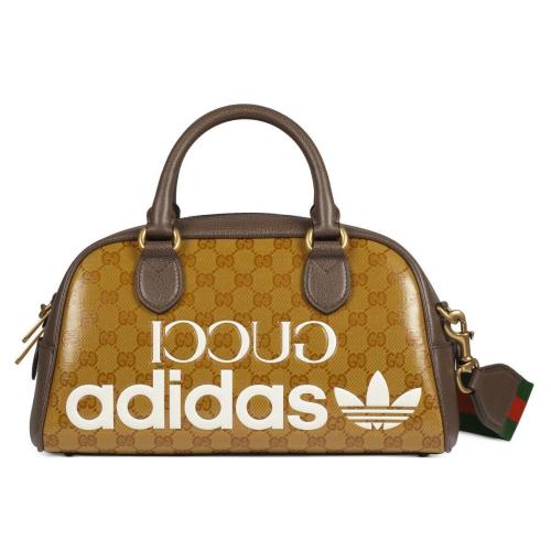  GUCCI古馳 22年秋冬 男士 adidas x Gucci聯(lián)名系列迷你旅行包 702397 UVSFT 7268