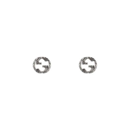  GUCCI古馳 22年秋冬 女士 互扣式 G _銀耳環(huán) 457109 J8400 0811