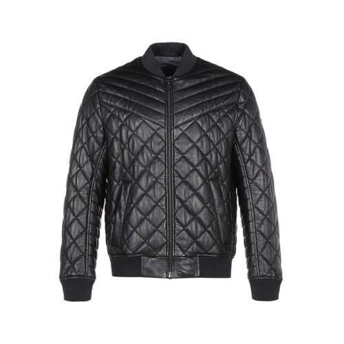 HUGO BOSS/雨果博斯 2021款 男士皮衣 男士羊革修身版棉服夾克外套皮衣 50442065