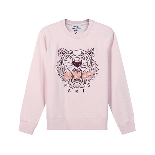 KENZO/高田賢三【22春夏新款】女士棉質(zhì)圓領(lǐng)長袖衛(wèi)衣運(yùn)動衫虎頭刺繡 2SW824 4XL