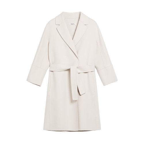 MaxMara/麥絲瑪拉 經(jīng)典款 ARONA系列 女士米色羊毛大衣9016012906001