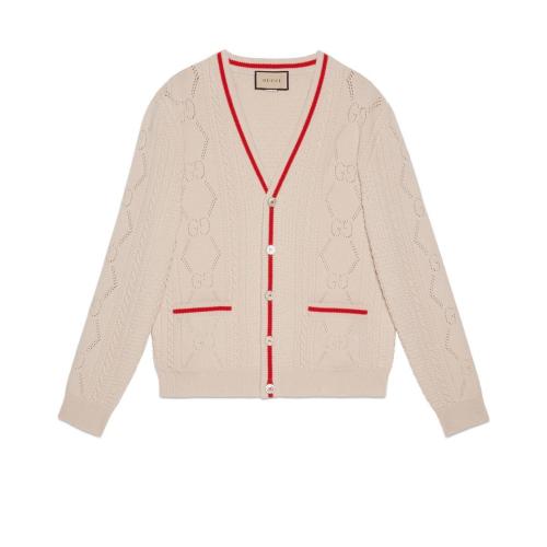  GUCCI古馳 22年秋冬 男士 GG針織羊毛開衫 696574 XKCFW 9176