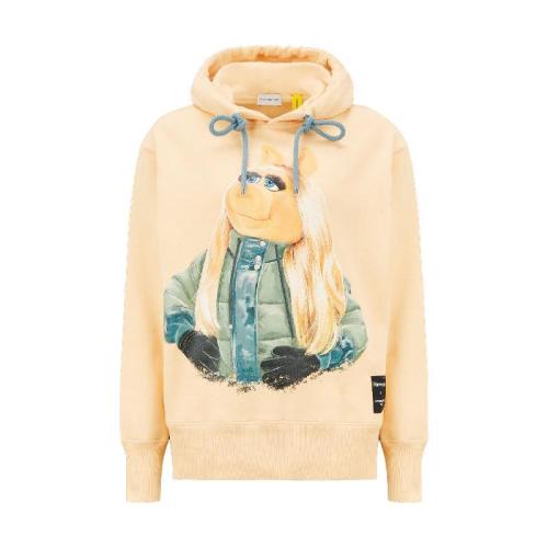  MONCLER蒙可蒙克萊 22年秋冬 女士 長袖T恤 The Muppets Motif Hoodie H20948G00001M2496310
