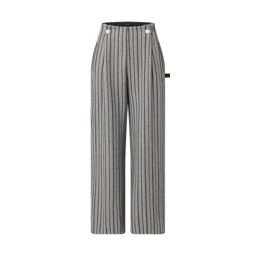  LV路易威登 22年秋冬 女士 休閑褲 PANTALON a PINCES ET RAYURES GRAPHIQUES 1AALJ7 1AALJ8 1