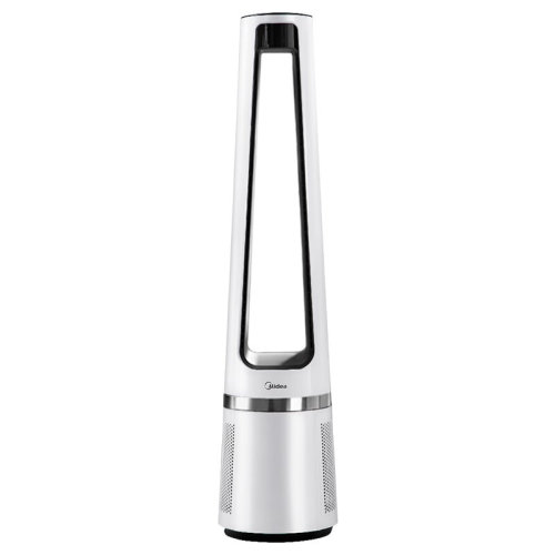 Midea/美的無葉風(fēng)扇空氣凈化扇家用電扇立式落地扇輕音塔扇遙控AMS150-C