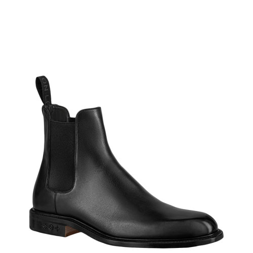Louis Vuitton/路易威登 22年早春新款 VENDOME FLEX系列 男士黑色打蠟的小牛皮切爾西靴短靴1A9A8C