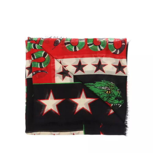 GUCCI/古馳 古琦 男女同款 混色印花時(shí)尚圍巾/披肩圍巾 547465 4G865 1074