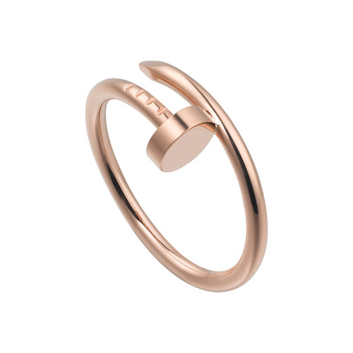 CARTIER/卡地亞 經(jīng)典Juste un Clou系列 18K金玫瑰金小號釘子戒指  B4225800