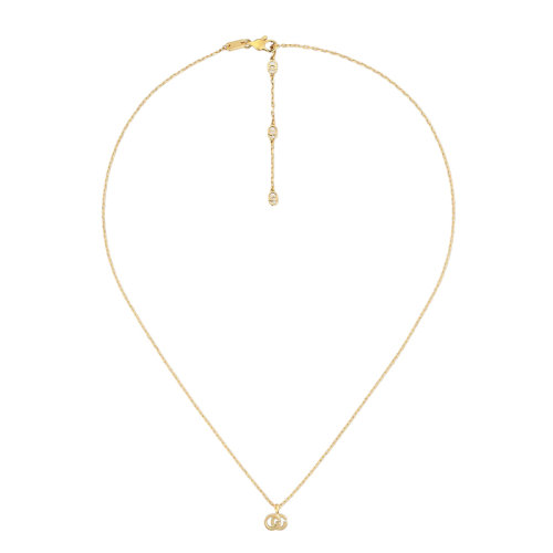 GUCCI/古馳 22春夏新款DoubleG系列 18K金黃金雙G項(xiàng)鏈?687118J85008000