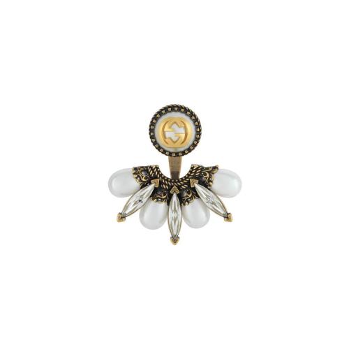  GUCCI古馳 22年秋冬 女士 互扣式雙G單邊耳環(huán) 729157 I9875 8623