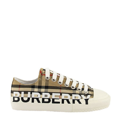 BURBERRY/博柏利 Vintage 格紋徽標印花棉質運動鞋 80243011