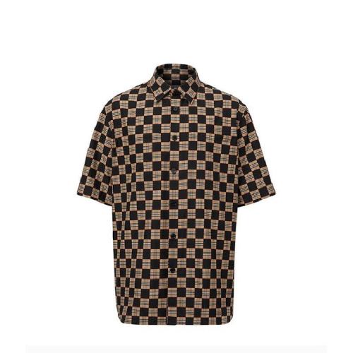  BURBERRY/博柏利 男士多色棉質(zhì)短袖襯衫 80295951 PLFSX