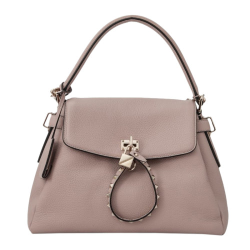 Valentino/華倫天奴 女士純色小牛皮經(jīng)典鎖飾鉚釘裝飾單肩包斜挎包手提包女包 PW2B0B31-LRP 多色可選