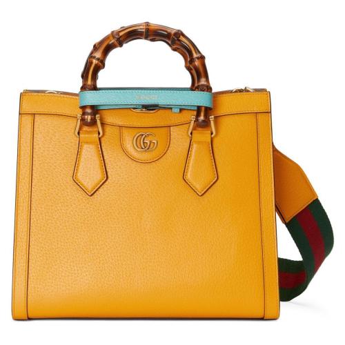  GUCCI古馳 22年秋冬 女士 Gucci Diana竹節(jié)小號(hào)托特包 702721 U3ZDT 7480