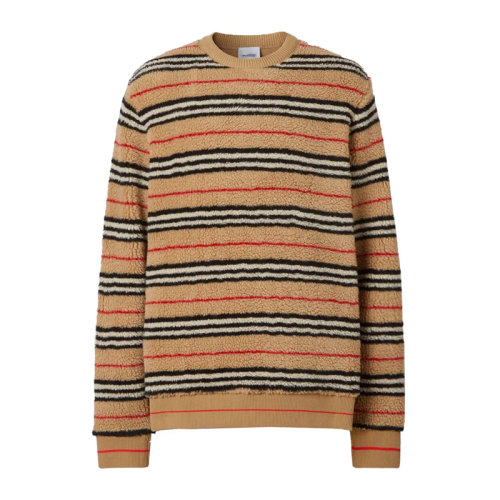 BURBERRY/博柏利 條紋圓領(lǐng)套頭男士針織衫/毛衣 80222261
