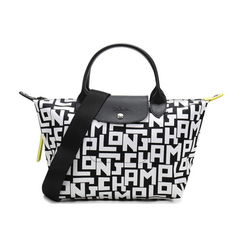 Longchamp/瓏驤 女士LE PLIAGE系列織物小號(hào)手提單肩包 1512 412