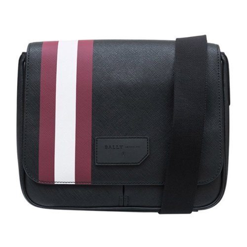  BALLY/巴利 男士黑色帆布單肩包 6228771 PLSX