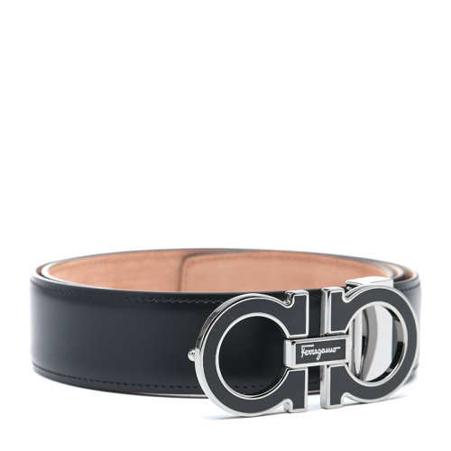 Salvatore Ferragamo/菲拉格慕22年簡約百搭光面牛皮革男士皮帶腰帶679750