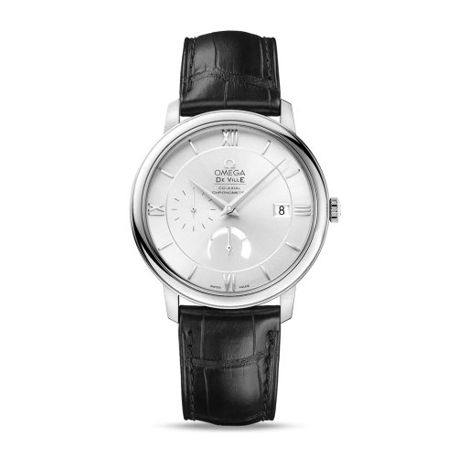 OMEGA/歐米茄 碟飛系列 典雅 同軸腕表 動(dòng)力儲(chǔ)存顯示 精鋼表殼 皮表帶 自動(dòng)機(jī)械 男士腕表 424.13.40.21.02.001