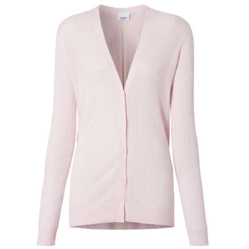  BURBERRY/博柏利 女士粉色羊絨針織衫/毛衫 80413321 PLFSX