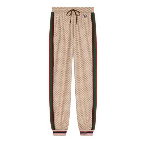  GUCCI古馳 22年秋冬 女士 互扣式雙G印花針織長褲 655198 XJDFP 9115 預定商品2-6周發(fā)貨