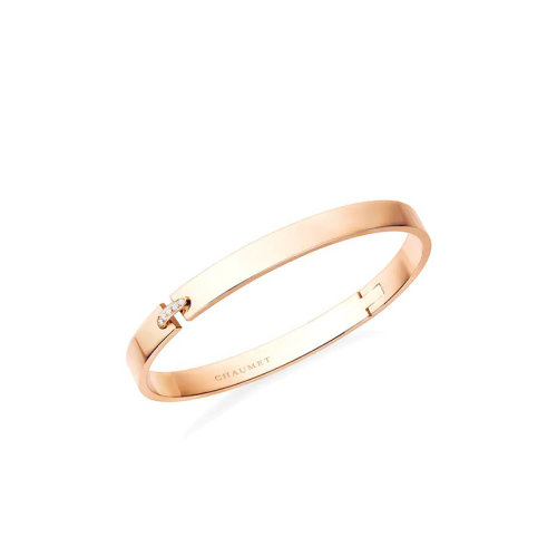 Chaumet/尚美  LIENS éVIDENCE系列 女士18k金玫瑰金鑲有多顆明亮切割鉆石手鏈083746