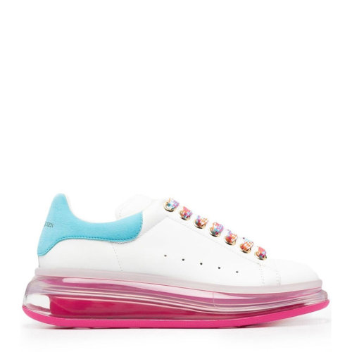 ALEXANDER MCQUEEN 亞歷山大·麥昆 女士 鞋靴 21春夏 白色厚底氣墊圓頭系帶休閑運動鞋 女士休閑運動鞋