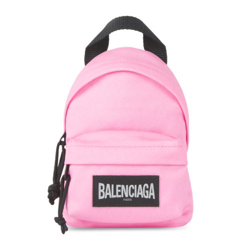 Balenciaga/巴黎世家 Oversized系列迷你男女同款中性純色再生尼龍經(jīng)典字母徽標(biāo)印花裝飾拉鏈開合雙肩包手提包背包 656060-2JMRX 多色可選【預(yù)售3-4周發(fā)貨】